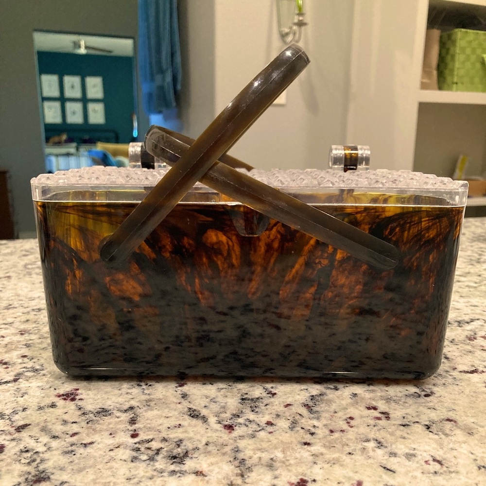 Vintage lucite box purse
